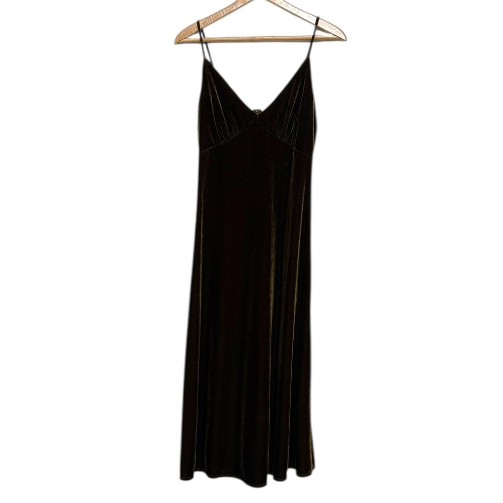 Velvet Green Dress Women's Size 6 Taylor 90s Y2K Babydoll